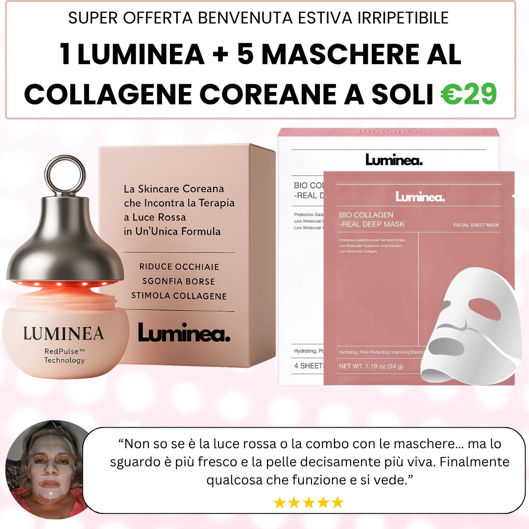 Luminea™ + 5 Maschere Al Collagene