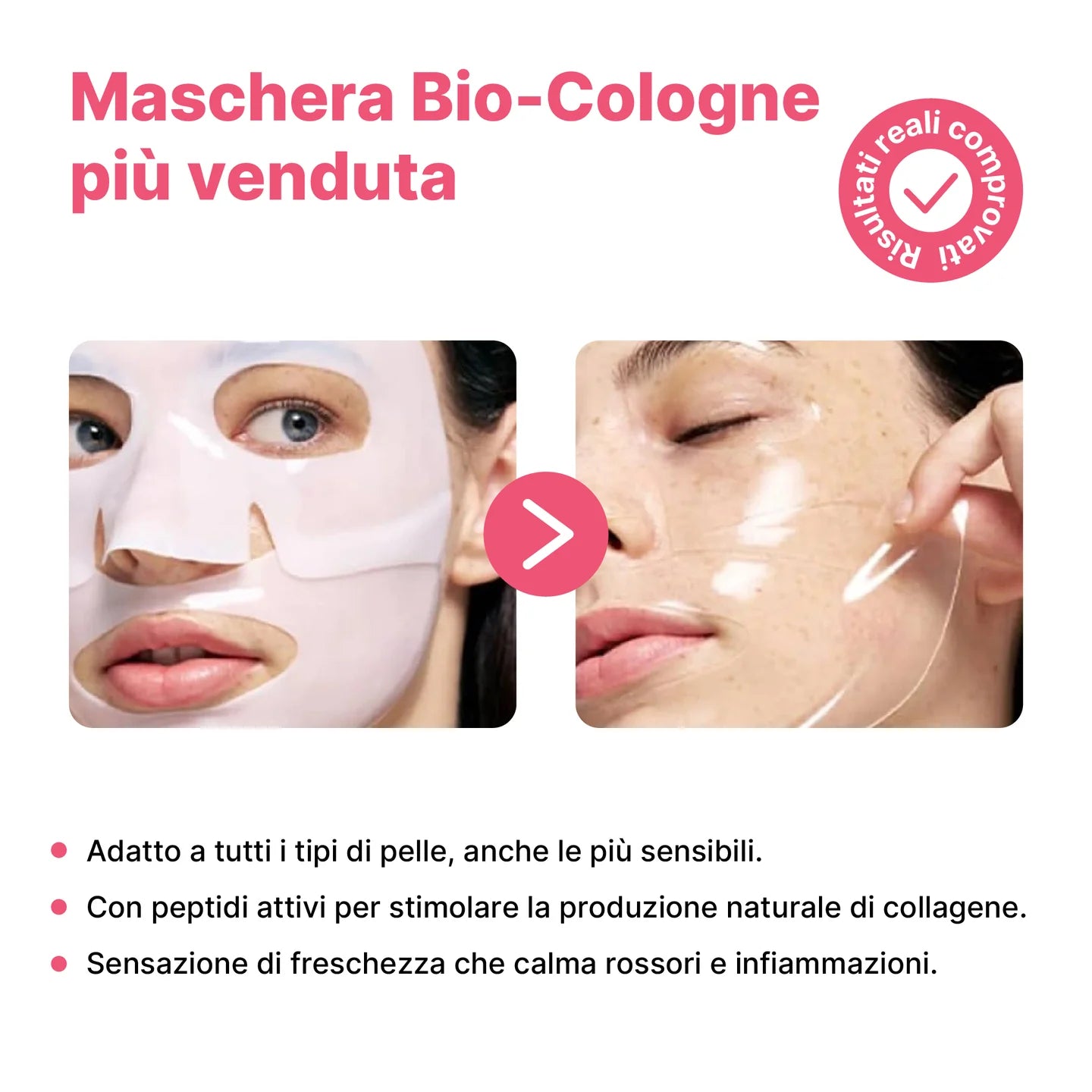 Maschere Coreane Luminea™ Viso Collagene