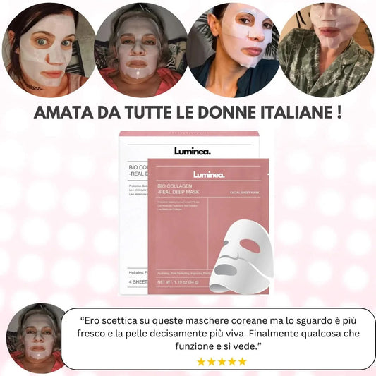 Maschere Coreane Luminea™ Viso Collagene